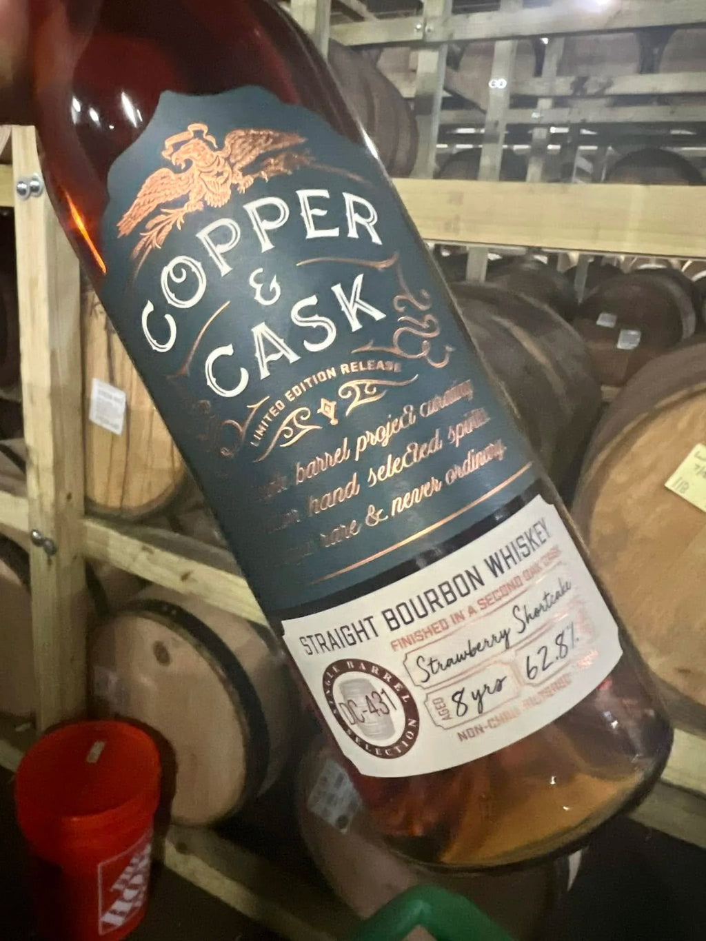 Pick #8: Copper & Cask, Cask Strength Single Barrel, “Strawberry Shortcake”