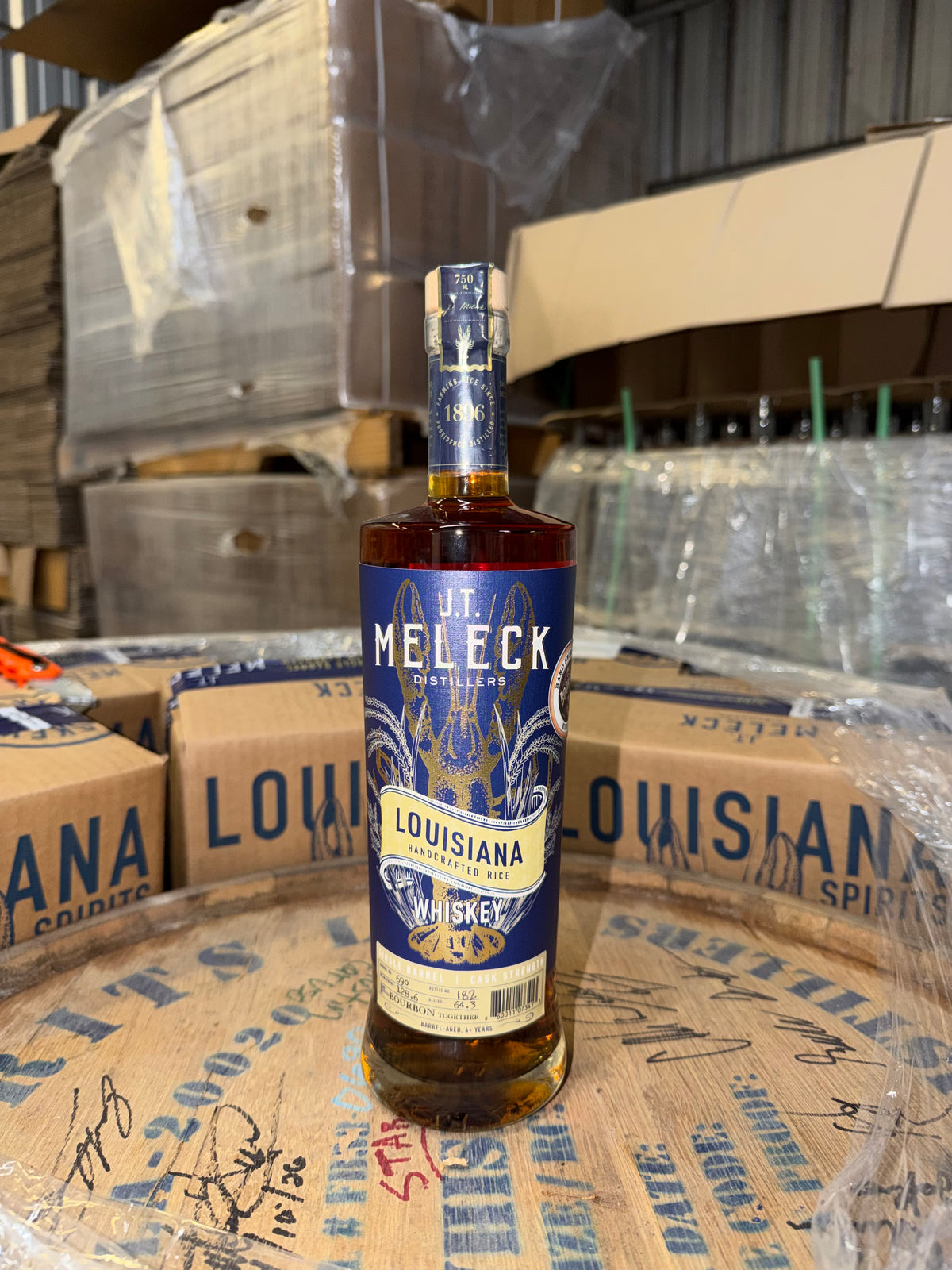 J.T. Meleck American Rice Whiskey Cask Strength SB No 690 Bourbon Together 750ml